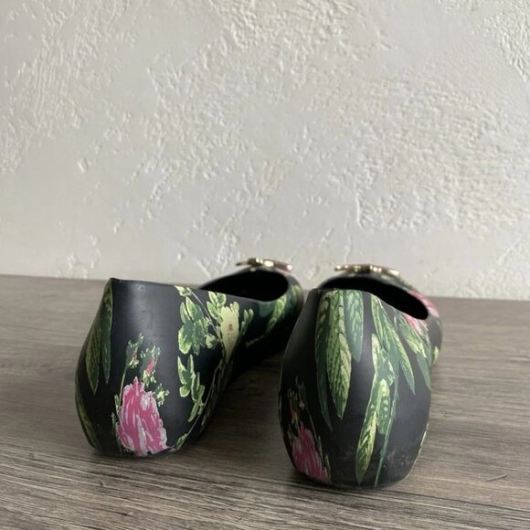 Vivienne Westwood Anglomania Melissa Floral Flats Orb Shoes - Picture 5 of 16